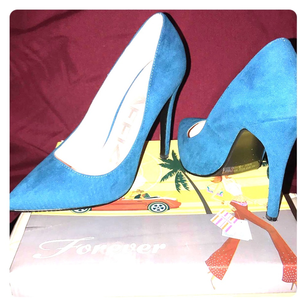 Turquoise heels